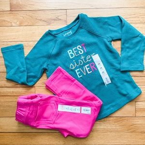 NWT Jumping Beans Big Sister Outfit